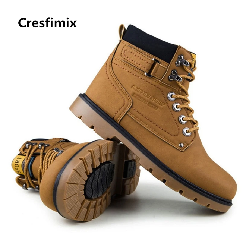 Мужские модные удобные туфли Cresfimix на шнуровке мужские крутые осенне зимние