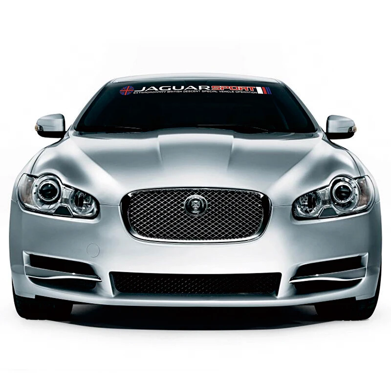 

World Datong Car Styling Sport Car Sticker For Jaguar XFL XE XJ F-PACE XF Car Front Windshield Stickers 90cm*8cm 1pcs