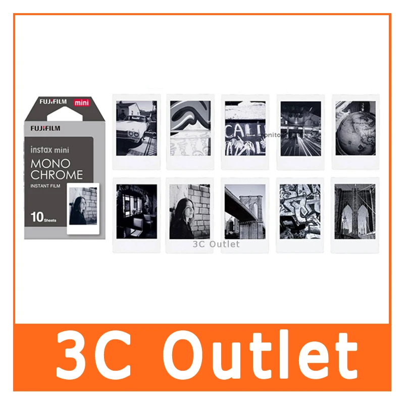 Подлинная Fujifilm Instax Mini 8 пленка монохромная моно + черная небесно голубая 30 шт. для