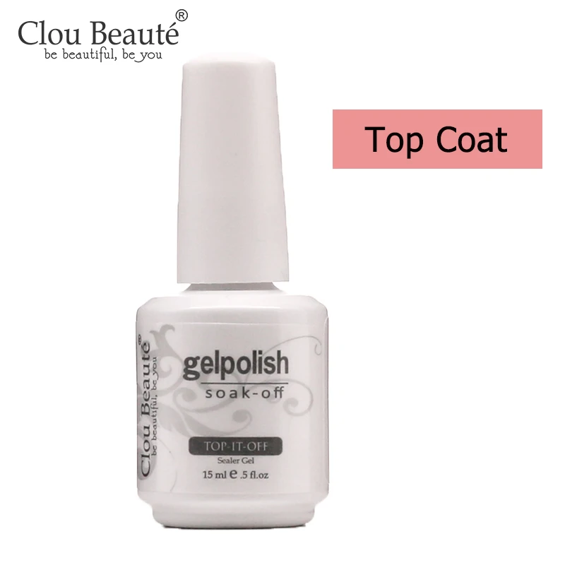 Clou Beaute 30 мл Гель-лак для наращивания ногтей розовый, белый, прозрачный УФ-Гель-лак быстрое строительство гелевый гель французский дизайн ногтей - Цвет: top coat