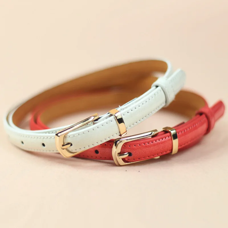 Распродажа 2018 Модный женский пояс из искусственной кожи с пряжкой узкий в