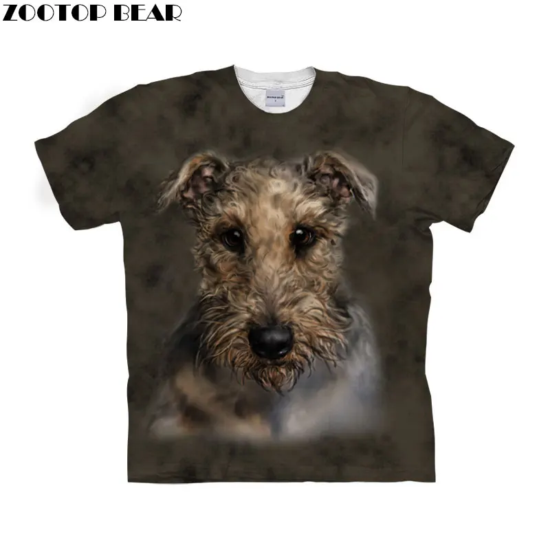 Футболка Fuzzy Dog 3d футболка для мужчин и женщин уличная одежда Топы с коротким