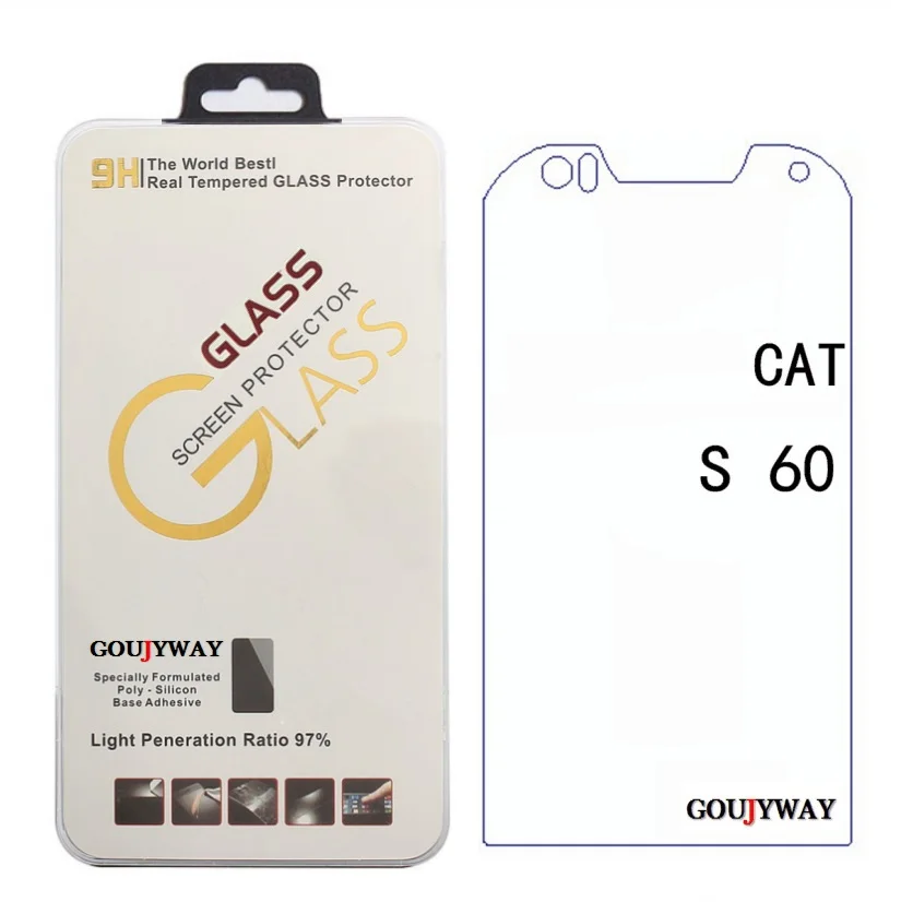 Для гусеницы Cat S60 Оригинальное закаленное стекло 9H 2.5D Защита от царапин премиум