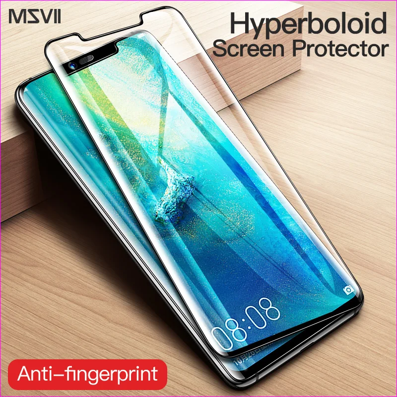 Msvii Glass For Huawei Mate 20 Pro Screen Protector Tempered Film 20X Curved Edge | Мобильные телефоны и аксессуары