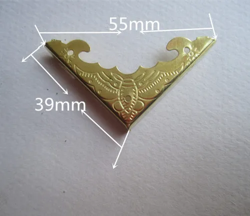 

Wooden Box Angle Retro packaging decoration gold color free shipping