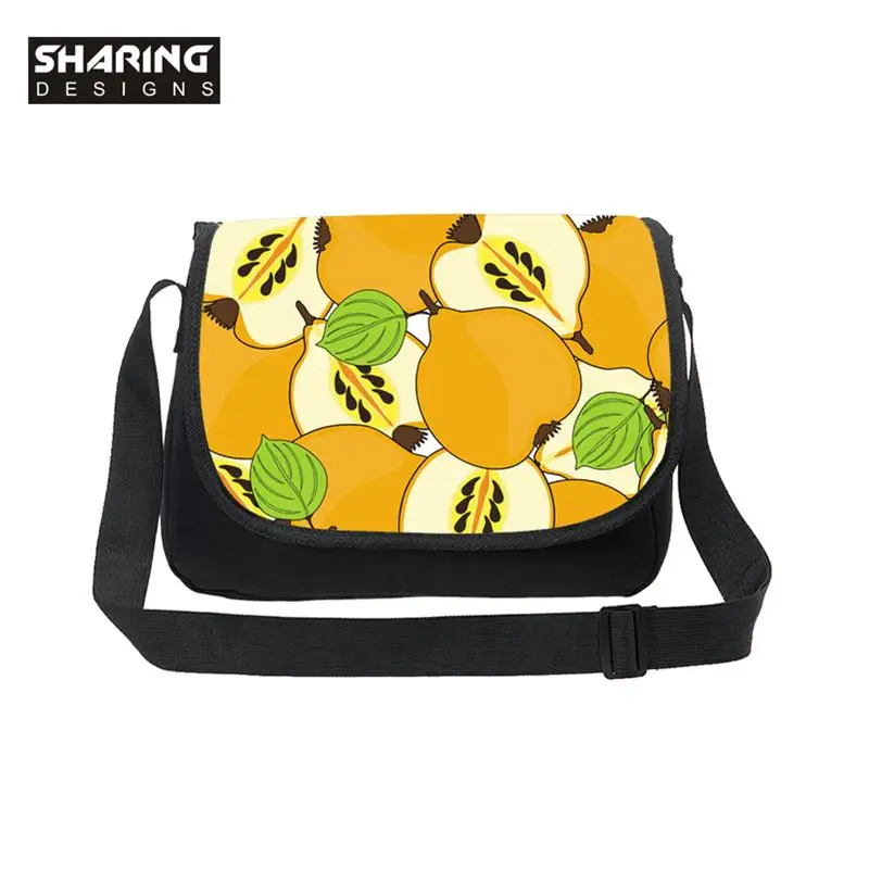 Модная сумка-мессенджер с изображением арбуза и фруктов забавная сумка для