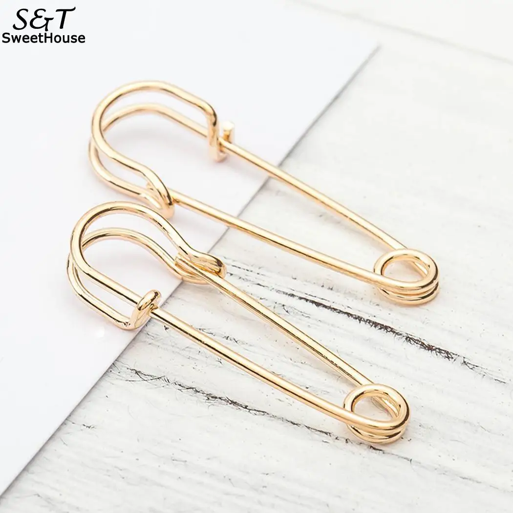 FANALA Hood Earrings Geometric Shape Safety Fastening Pin Hook Stud Simple Style Woman Pendientes de capucha | Украшения и