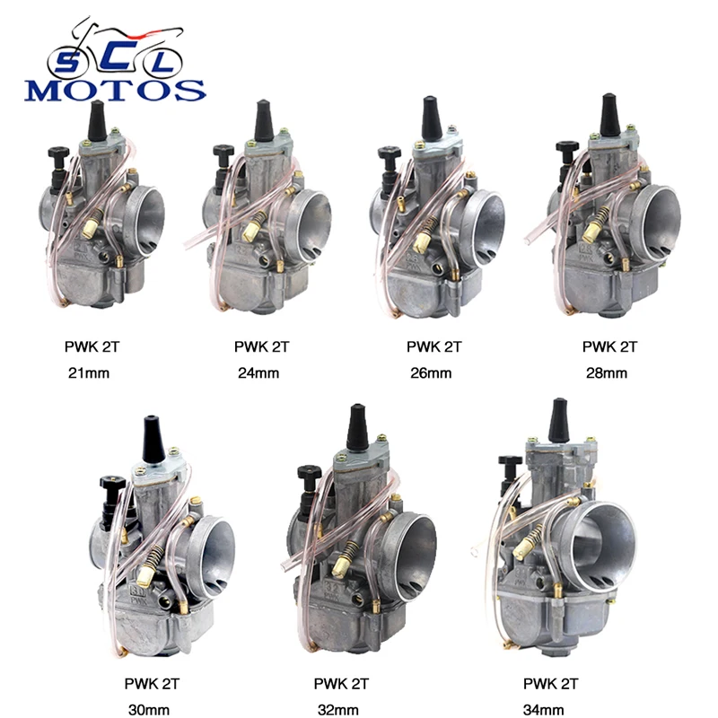 Sclmotos 21 22 26 28 30 32 34 мм PWK МОТОЦИКЛ КАРБЮРАТОР Карбюратор с силовой струей подходит 2