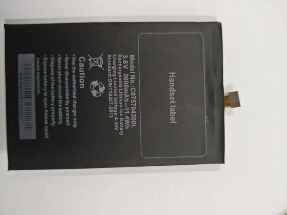 

3000mAh Battery C875704300L for BLU Studio C D830 D830U cell phone