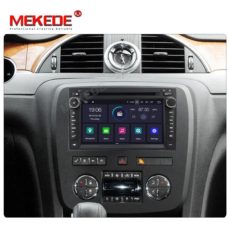 Мультимедийный плеер Mekede Android9.0 встроенный DSP IPS автомобильный DvD GPS для