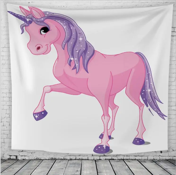 Мультфильм единорог с Настенный Гобелен Home Decor | Дом и сад