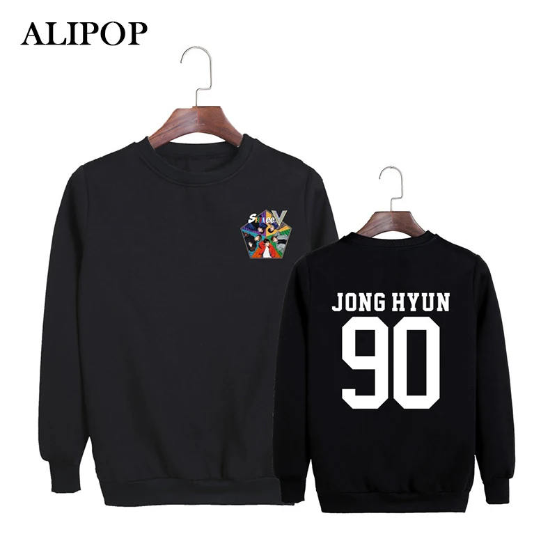 Kpop Korean Fashion SHINee 5TH Album FIVE ONEW KEY MINHO TAEMIN Cotton Hoodies Clothes Pullovers Sweatshirts PT357 | Женская одежда