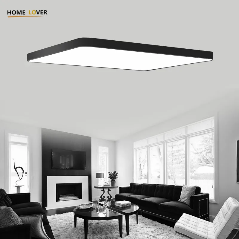 HomeLover современные светодиодные потолочные лампы для гостиной, спальни, кухни, Ультратонкие светодиодные потолочные лампы