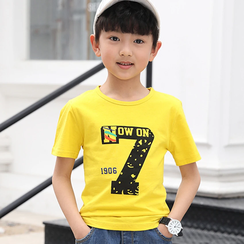 Новинка 2019 года летняя футболка для мальчиков повседневная детская одежда