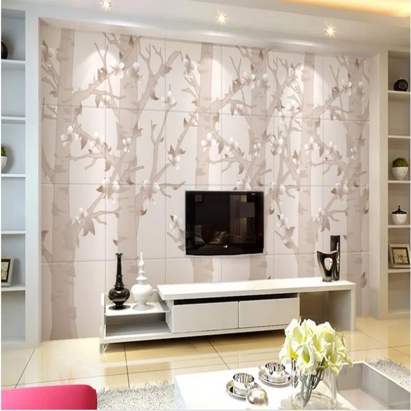 Wellyu пользовательские большие фрески Ретро лес гостиная задник для ТВ в виде обои