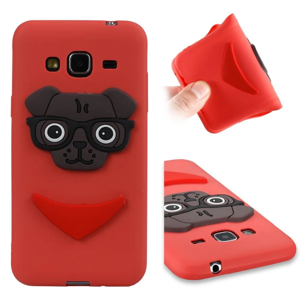 3D Cartton милая собака ТПУ чехол для Samsung Galaxy J3 J5 J7 2016 J310 J510 J710 силиконовый задняя