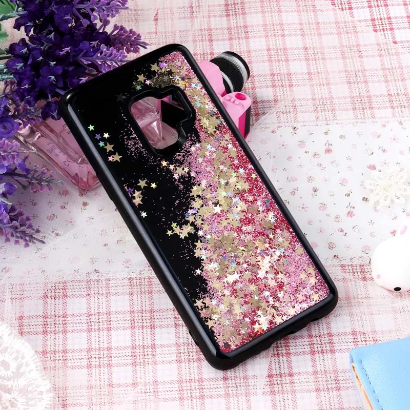 Pink 001 Жидкий блеск Чехлы для samsung Galaxy A50 A70 A10 A80 A90 A30 A20 S8 S9 S10 lite рlus Note 8, 9, 10, S7 край J5 J7 Prime - Цвет: Pink 001