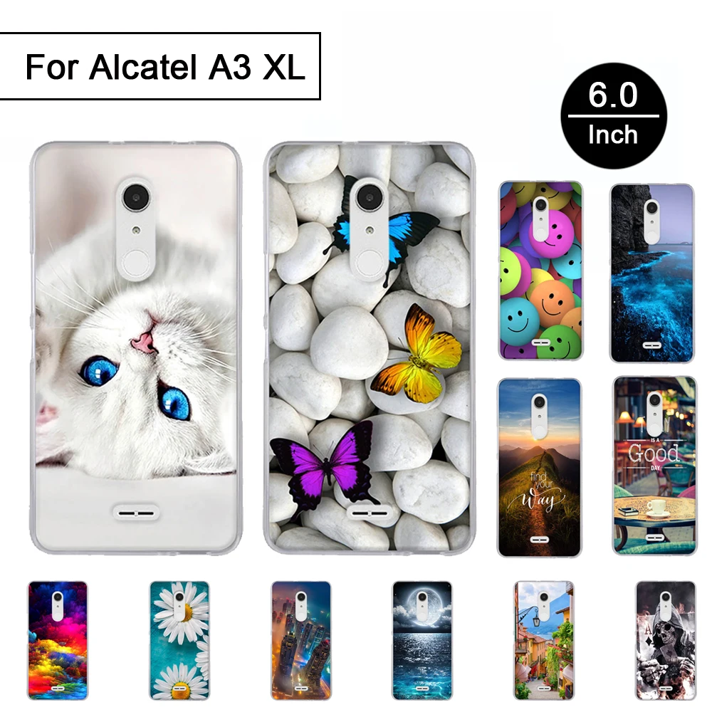 Чехол из ТПУ для Alcatel A3 XL мягкий силиконовый чехол задней панели телефона s