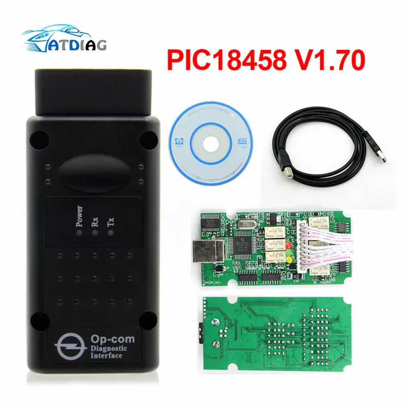 opcom v1.70 OPCOM 1,99 1,95 1,78 1,70 1,65 OBD2 CAN-BUS считыватель кода для Opel OP COM OP-COM диагностический PIC18F458 FTDI чип - Цвет: opcom v1.70