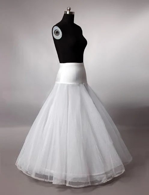 

white 1 Hoop A-Line wedding bridal Crinoline Underskirt petticoat 2022