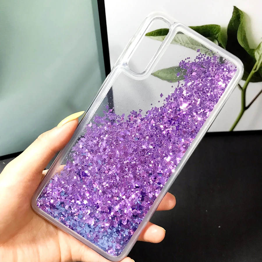 Блестящие чехлы с жидкостью для samsung galaxy A50 силиконовый мягкий чехол Samsung M10 M20 A10 A20