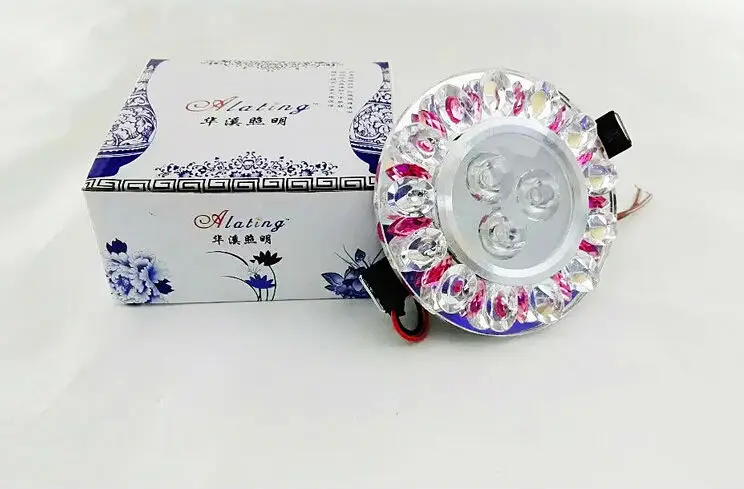 Потолочная Светодиодная лампа фиолетового цвета 3 Вт 85 265 в|led ceiling lamp|downlight spotceiling