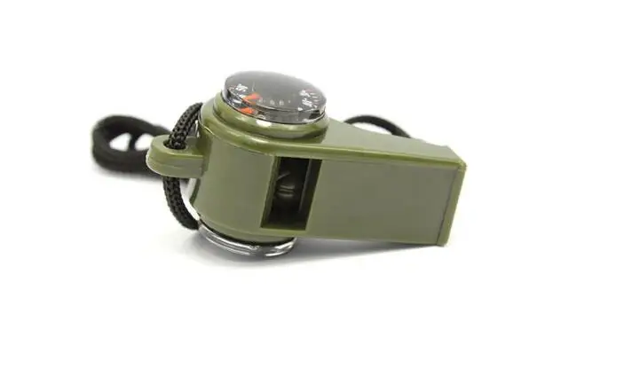 

3 in1compass lifesaving whistle thermometer outdoor multifunctional portable high-frequency whistle with rope