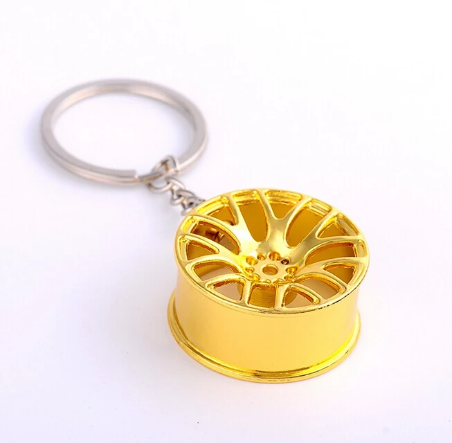 Цепочка для ключей 3D миниатюрное колесо BBS обод брелок металлический