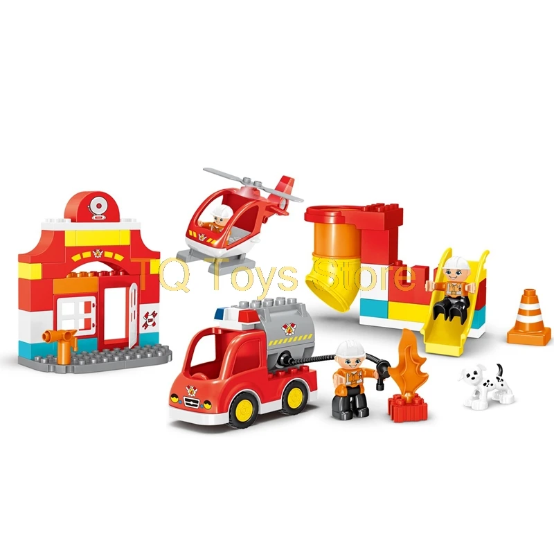 90 шт. большие блоки городской пожарный отдел пожарные строительные набор дети