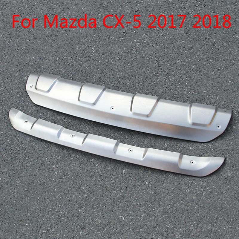 

High Quality Stainless Steel Front And Rear Bumper Skid Protector Plate Cover For Mazda Cx-5 2017 2018 Car Styling 2pcs/set