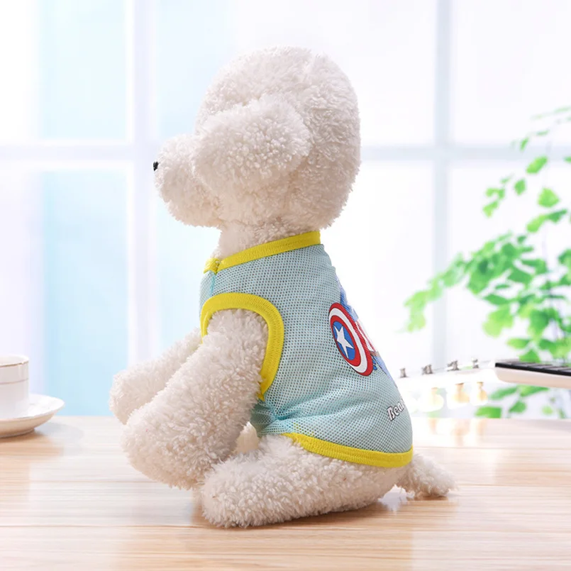 Cute Dog Vest Clothes for Dogs Mesh Breathable Coat Small Medium Puppy Cats Hoodie Teddy Chihuahua Lovely Clothing | Дом и сад