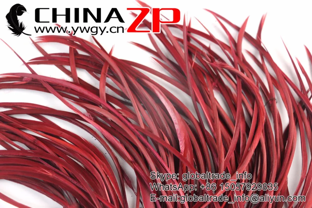 Фото Feathers chinazp 20 ~ 25 см (от 8 до 10 дюймов) яркие гладкие Бургунди окрашенные гусиные биоты перья для праздника и праздника принадлежности DIY ремесло №3