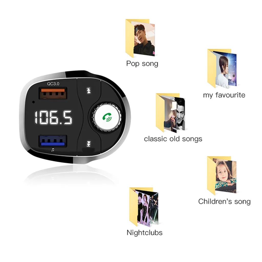 Автомобильный Bluetooth FM-передатчик беспроводной автомобильный громкой связи