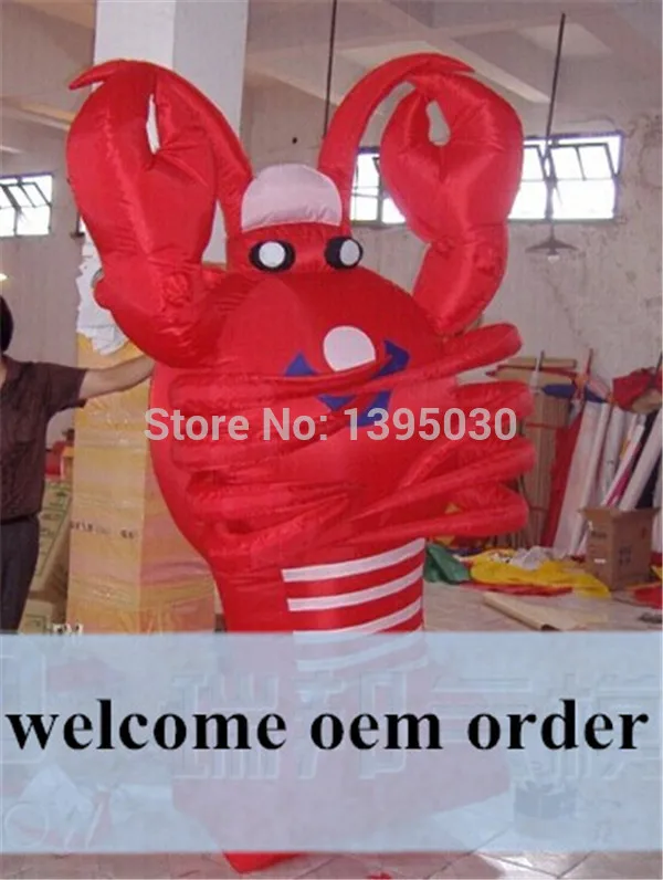 

1pc 2m Cartoon big lobster inflatable model Lobster cartoon inflatable inflatable lobster inflatable animal cartoon