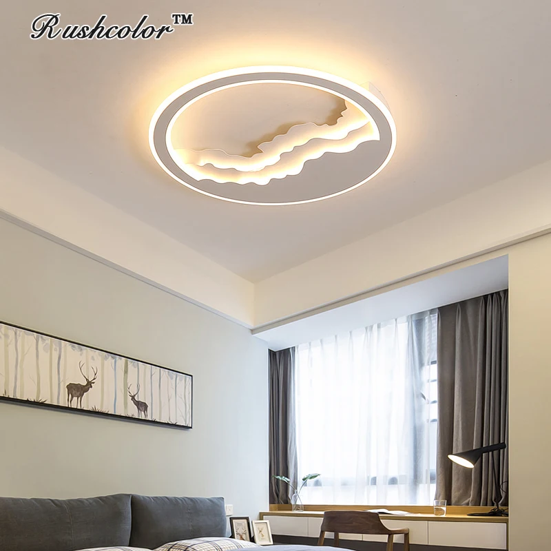 Акриловые современные светодиодные потолочные лампы для гостиной спальни 36 Вт 72