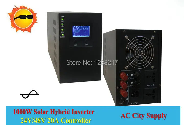 Низкочастотный инвертор 1000 Вт/24V20A30A40A50A чистый синусоидальный со встроенным