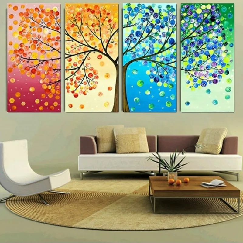 Abstract Tree Poster Wall Art Canvas Painting Nordic Pictures for Living Room Decoration Picture Print | Дом и сад