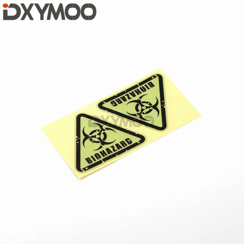 2 шт. мотоциклетные виниловые наклейки светоотражающие предупреждающие зомби