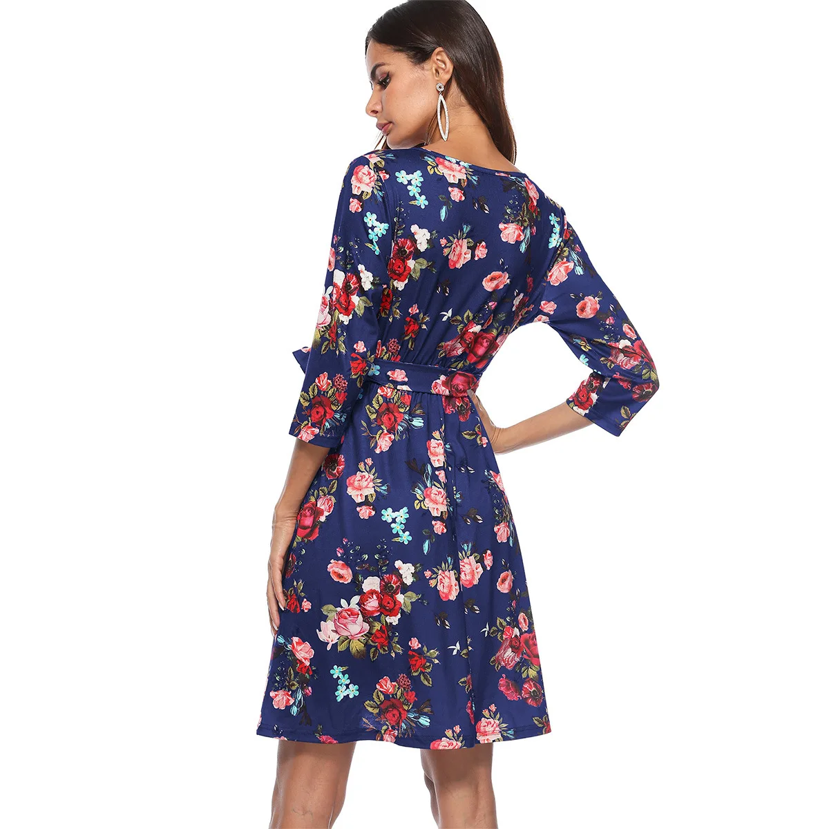 2018 летние Для женщин элегантное платье Вечерние Boho офисная стильная богемный