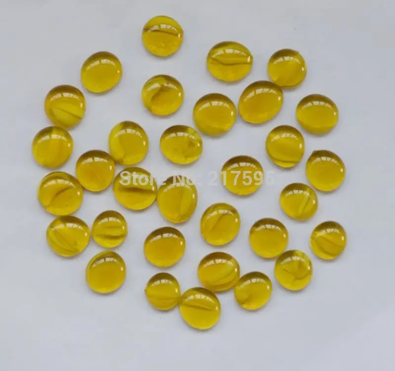 Декоративные желтые плоские бусины аквариумный камень наполнитель для ВАЗ