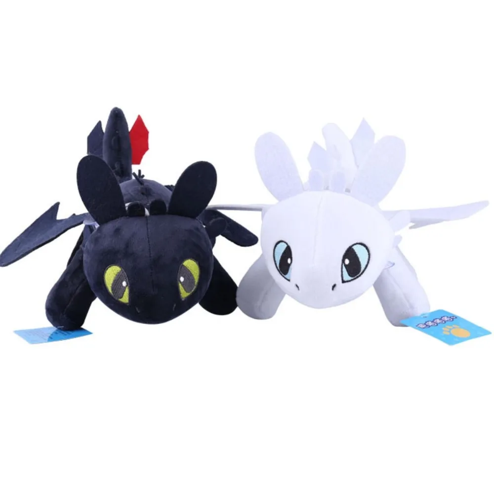 Dragon toys Ночная фурия 25 см 30 Беззубик ночная плюшевая Как приручить ваши Плюшевые