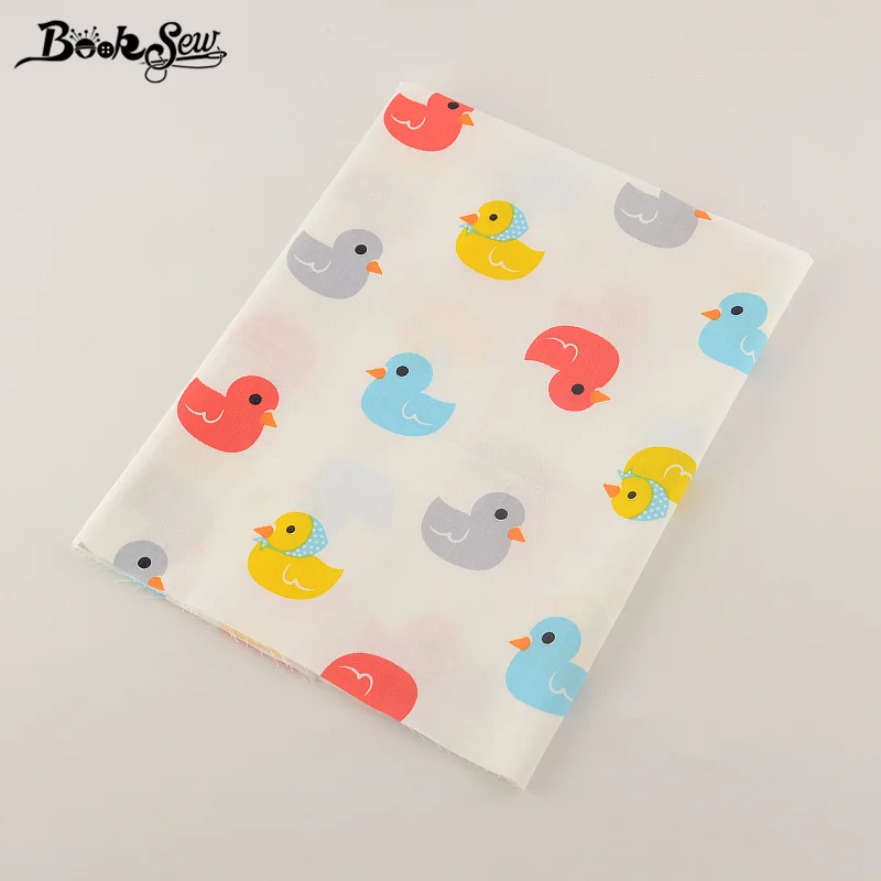 Booksew Текстиль для дома красочные утка Дизайн Вышивание Материал кровать Лист DIY
