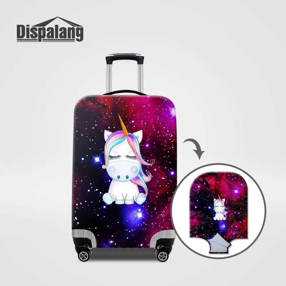 Luggage Cover22 Dispalang милый Единорог эластичный багажный Защитный чехол Детские Мультяшные пылезащитные Чехлы для чемоданов для 18-32 дюймов аксессуары для путешествий - Цвет: Luggage Cover22