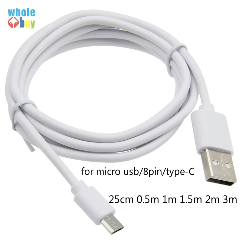 Кабель micro USB typeC type-c для быстрой зарядки 500 шт. 25 см 0 5 м 1 2 3 iphone samsung оптовая продажа
