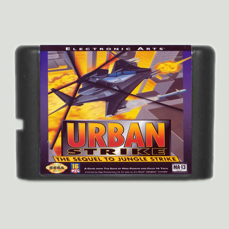 Городской Strike 16 бит MD карточная игра для Sega игры Mega Drive Genesis | Электроника