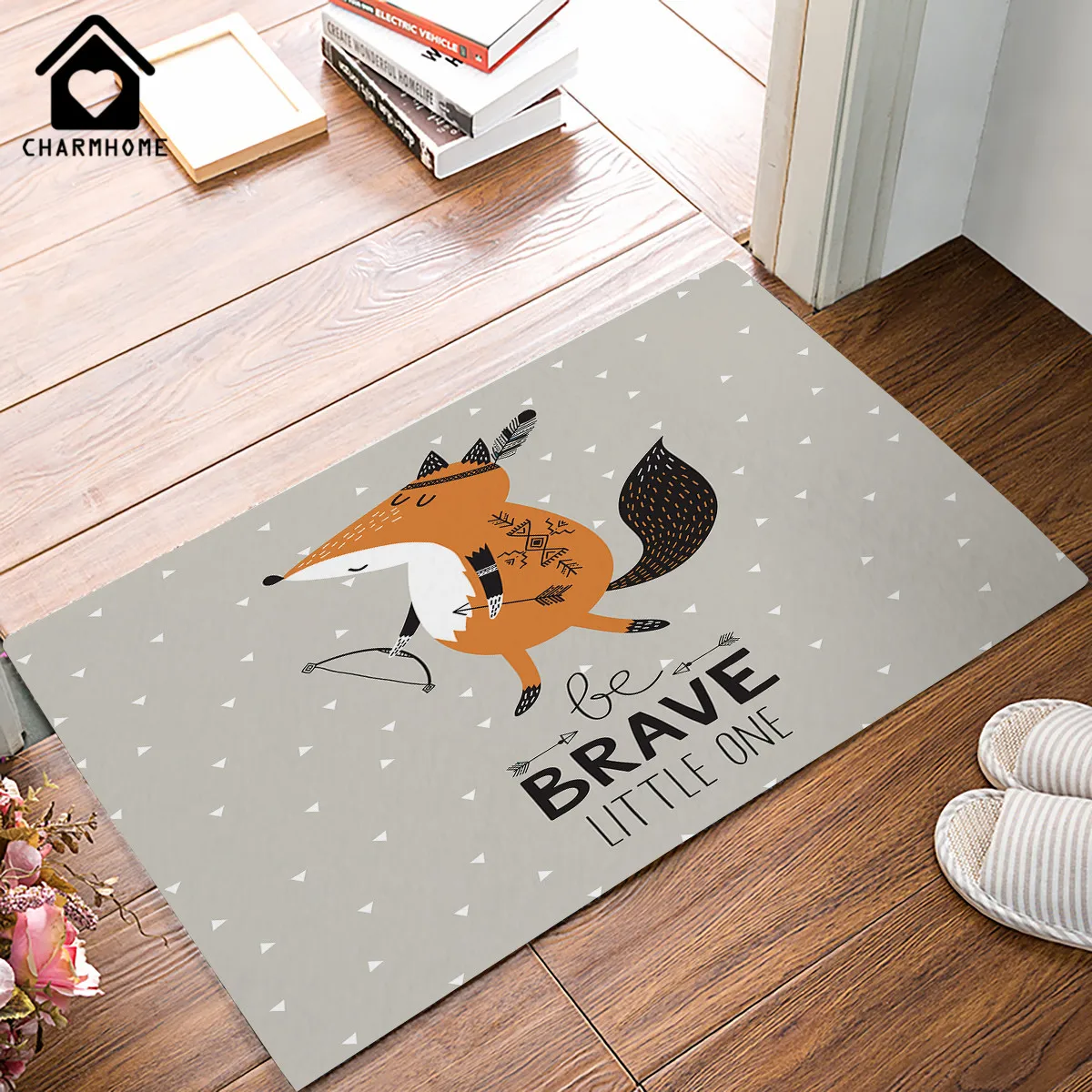 CHARMHOME декоративные коврики забавные Ретро Винтаж Добро пожаловать мультфильм