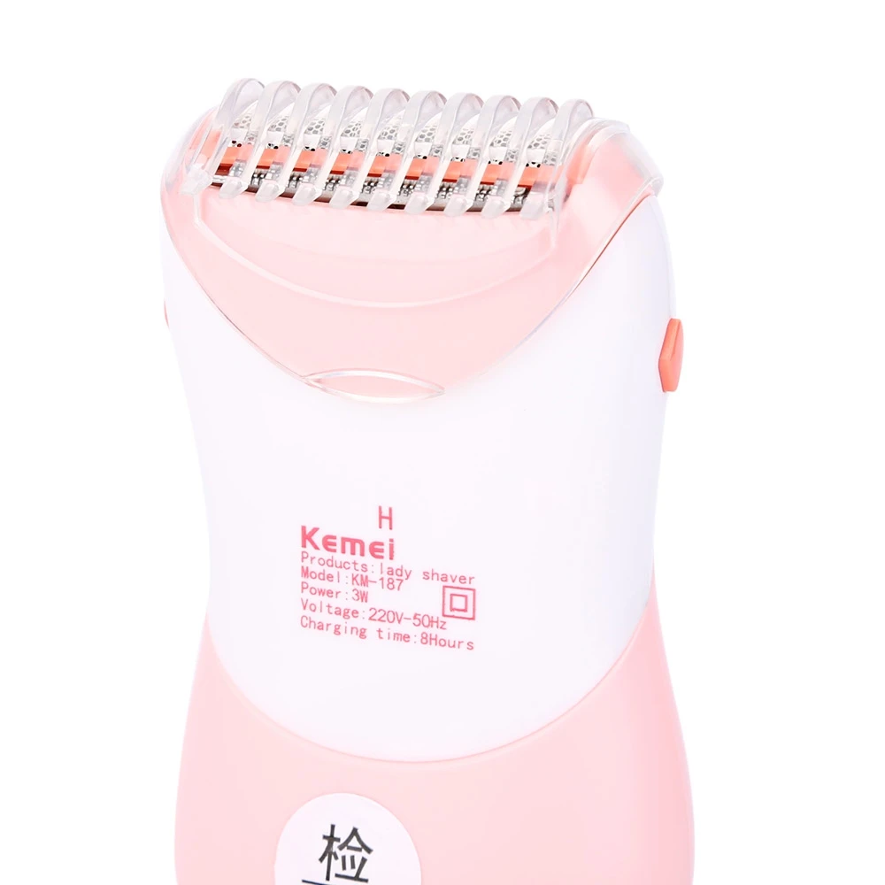 Kemei моющиеся электробритва для стрижки волос Эпиляторы Бритвы Для женщин леди