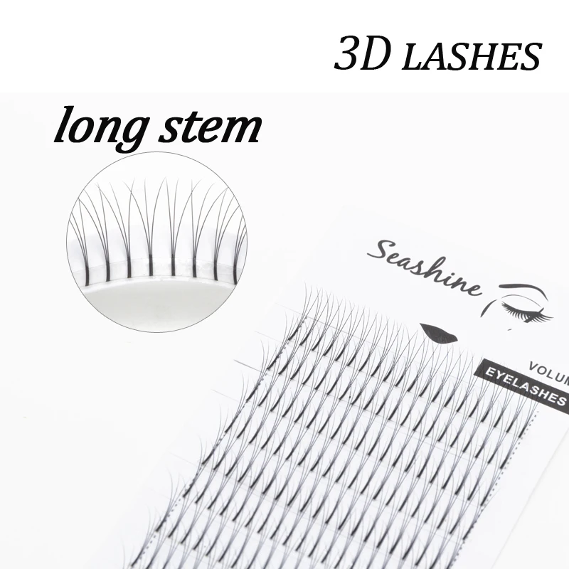 Seashine 3D W ресницы Индивидуальные 9-14 мм Наращивание объем вентиляторы Поддельные