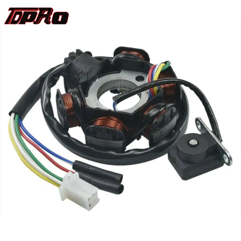 TDPRO 6 катушек МАГНЕТО СТАТОР провода катушки Pad для GY6 50cc 70cc 110cc 125cc 150cc мопед скутер