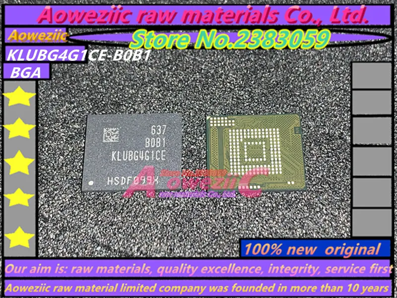 Aoweziic 100% Новый оригинальный KLUBG4G1CE-B0B1 BGA EMMC 32G чип памяти KLUBG4G1CE B0B1 | Электроника